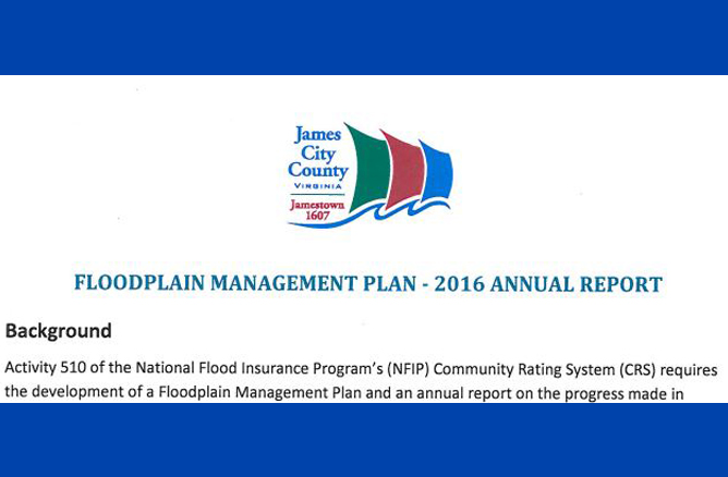 Floodplain Management Plan - 2016  Annual Report
